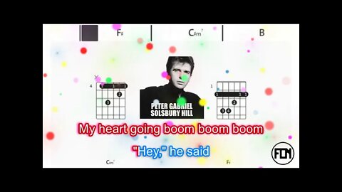 Peter Gabriel - Solsbury hill - (Chords & Lyrics like a Karaoke)