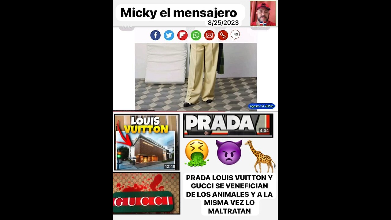 Gucci prada louis voittion y el maltratos a los animales