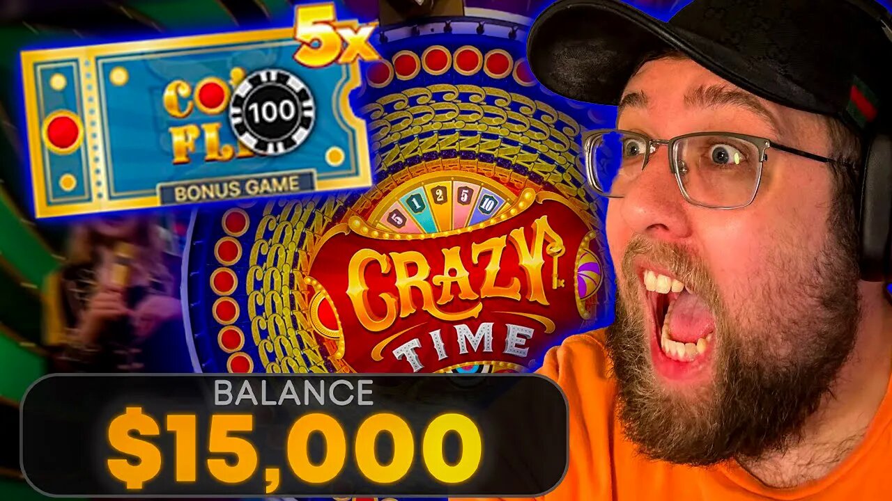 MY BIGGEST COINFLIP WIN ON CRAZY TIME EVER! (RECORD WIN)