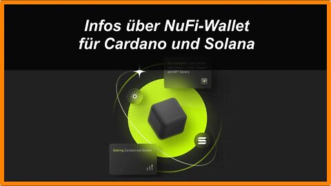 Infos über NuFi-Wallet für Cardano und Solana