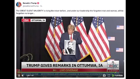 Trump Gives Remarks in Ottumwa Iowa