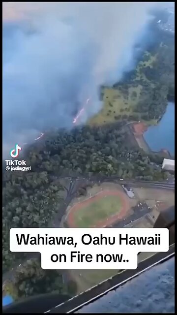 Sadly bad news coming from #Hawaii where the #Wahiawa village is currently on #fire