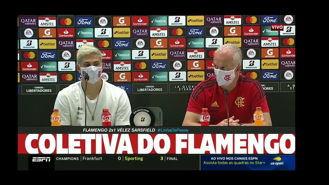 COLETIVA DE IMPRENSA DORIVAL JÚNIOR DO FLAMENGO/ PEDRO QUEBRA RECORDE DE ZICO E GABIGOL