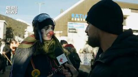 CLOWN WORLD: The moment unhinged Antifa dominate Davos