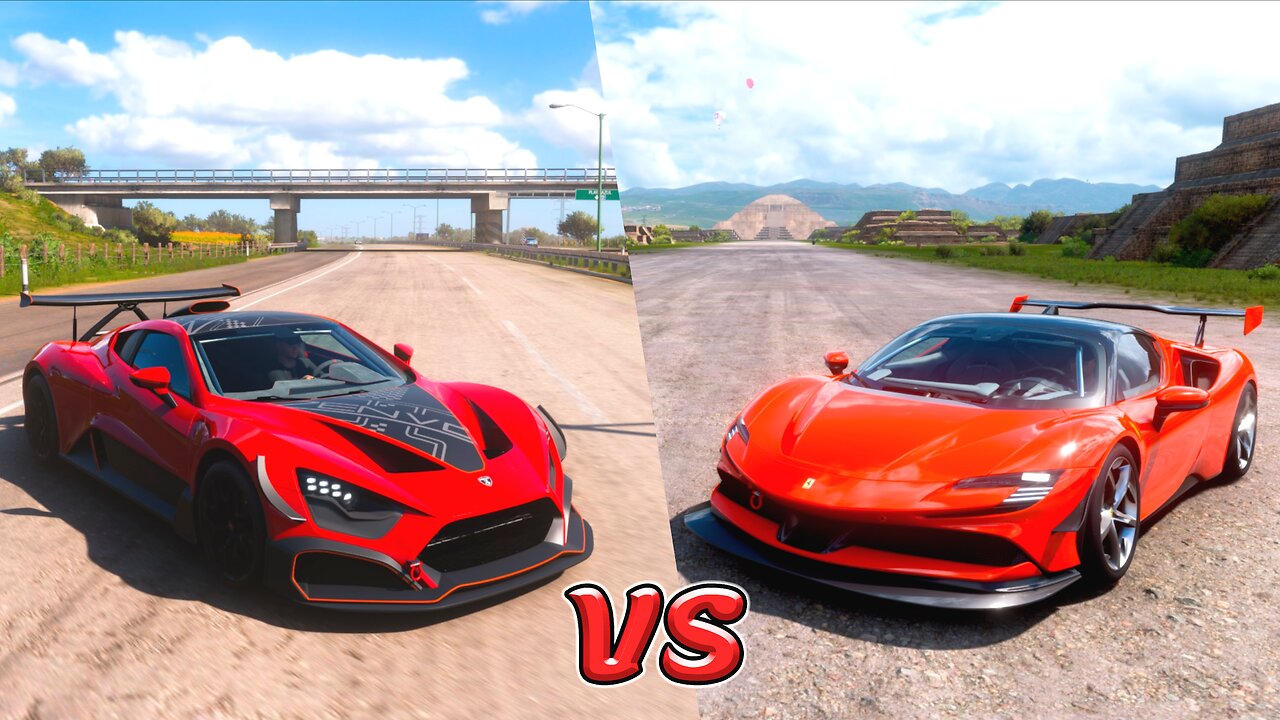 Ferrari SF90 Stradale vs Zenvo TSR S | Forza Horizon 5