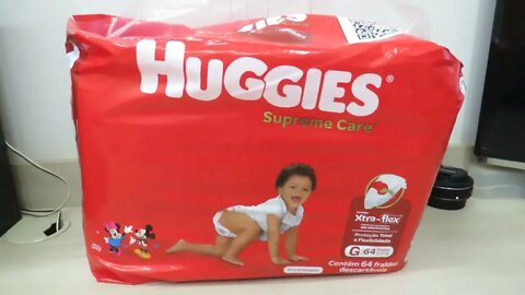 Fralda Huggies Supreme Care G - 64 fraldas