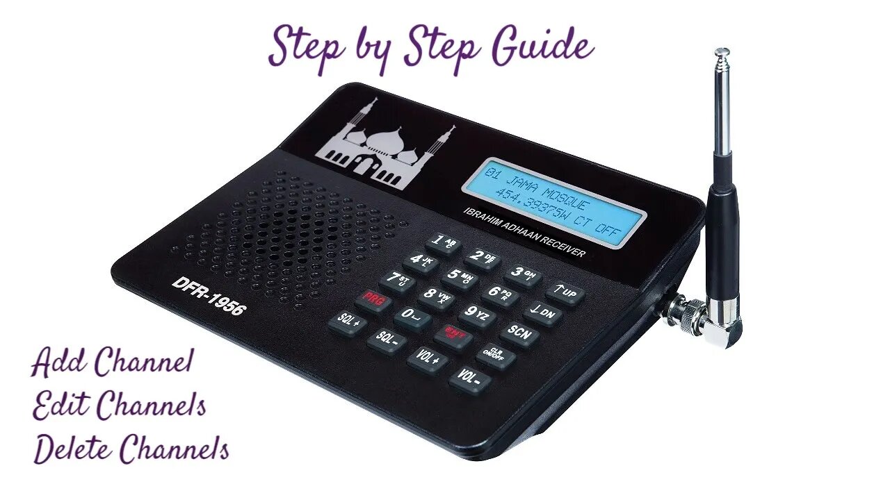 Programming Mosque Adhan/Azan Radio Receiver DFR 1956 Easy Step By Step Guide