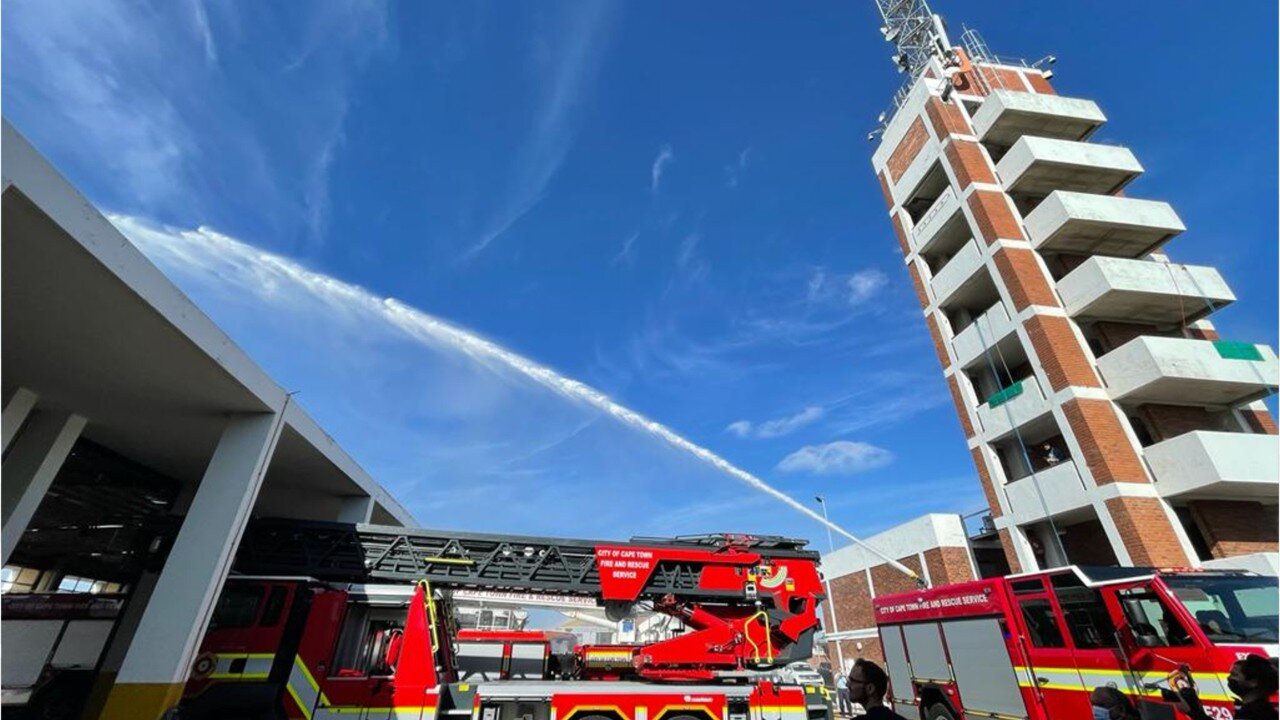 The City of Cape Town displays its new fire -fighting machinery