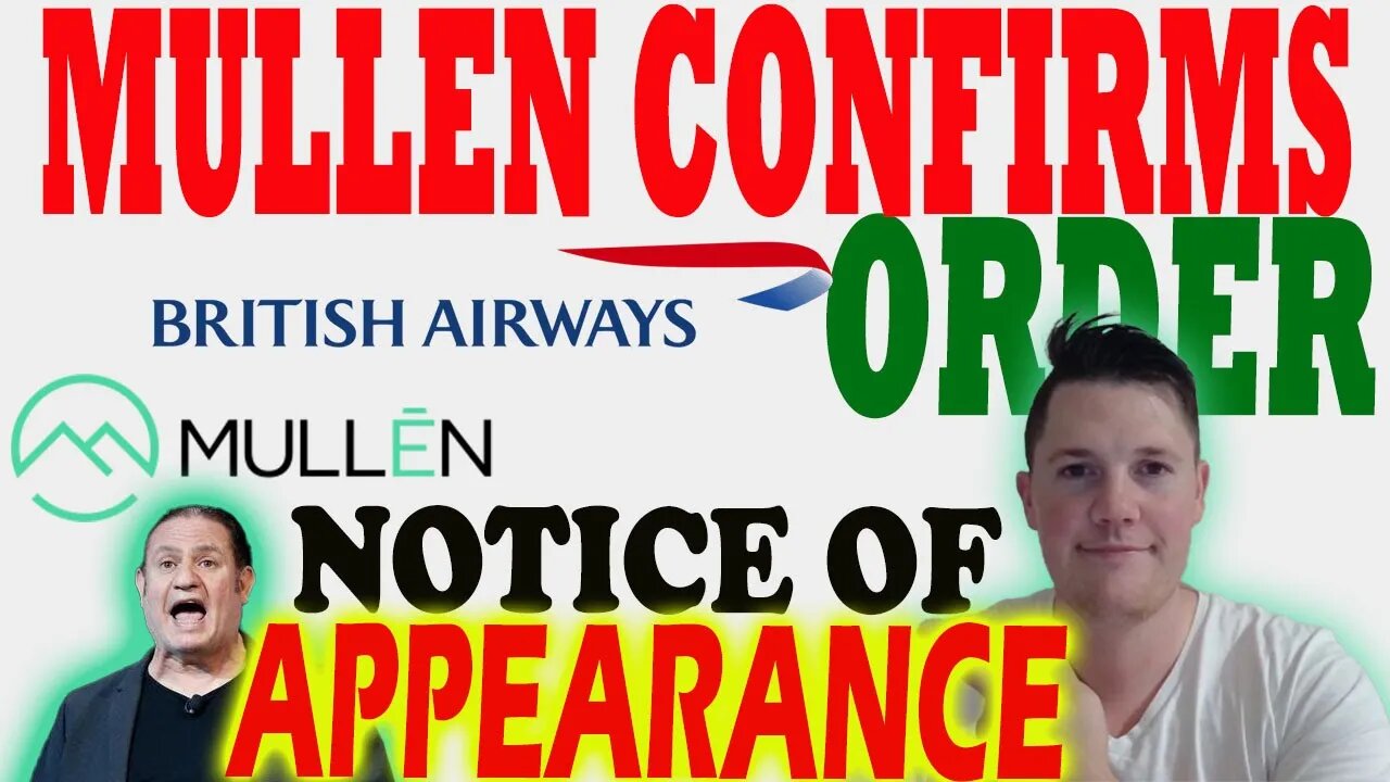 Mullen CONFIRMS British Airways Orders │ Mullen Shorts INCREASE 340K ⚠️ Mullen Investors Must Watch