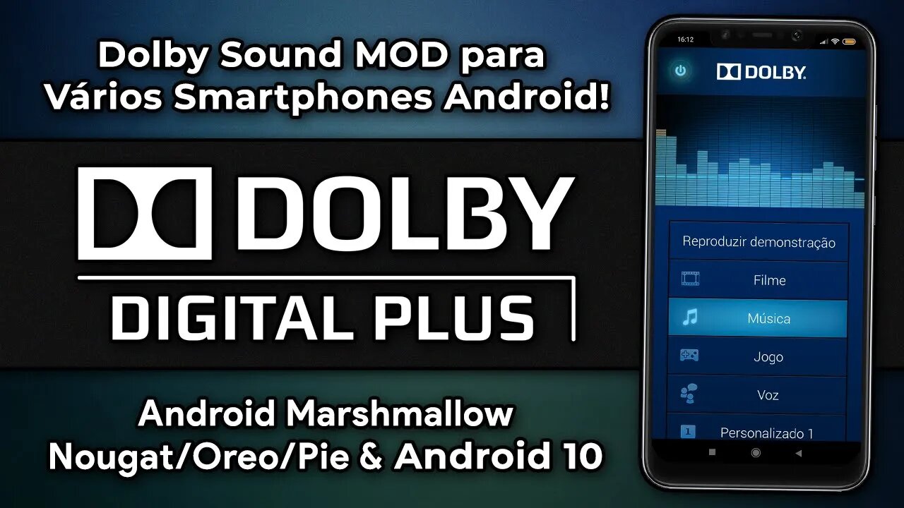 Como Instalar o DOLBY DIGITAL PLUS em VÁRIOS SMARTPHONES ANDROID! | Dolby Sound MOD [ROOT]