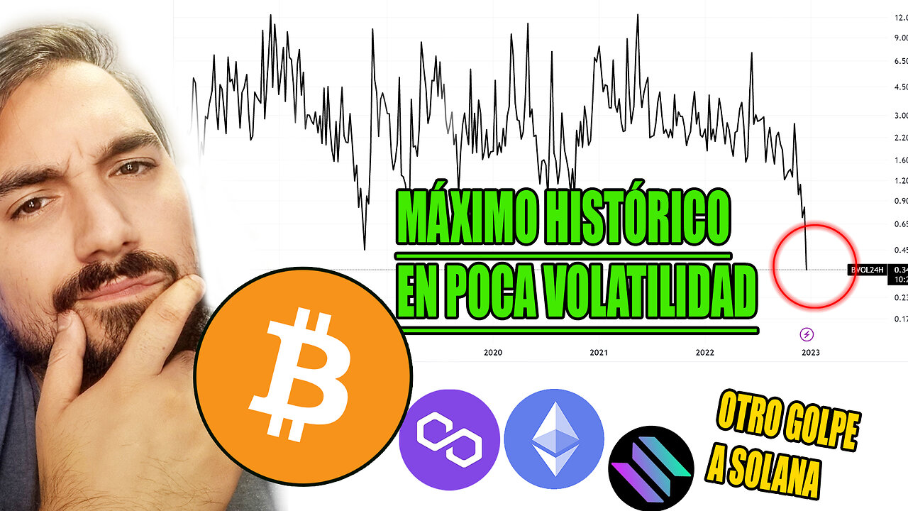 💥BITCOIN MARCA un nuevo MÁXIMO HISTÓRICO (de VOLATILIDAD🙄) mientras SOLANA recibe OTRO golpe duro🤕