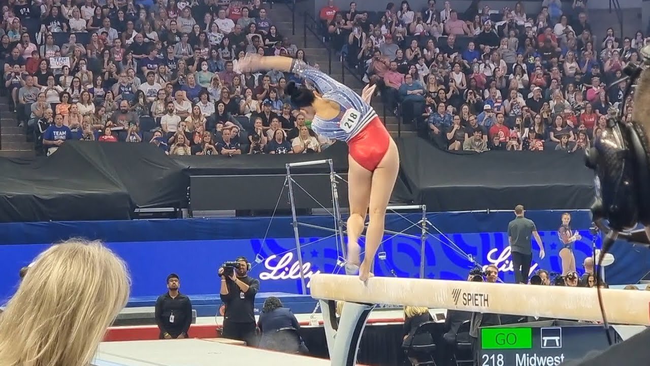 Suni Lee - 12,825 Beam - 2024 Olympic Trials