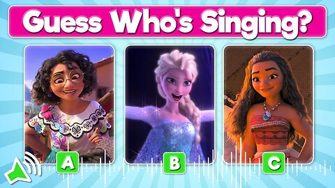 CAN YOU GUESS WHO IS SINGING? DISNEY QUIZ!