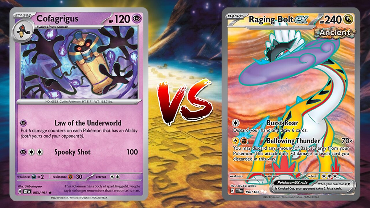 Pokemon TCG Live Cofagrigus Drifblim VS Raging Bolt EX Ogerpon EX!!