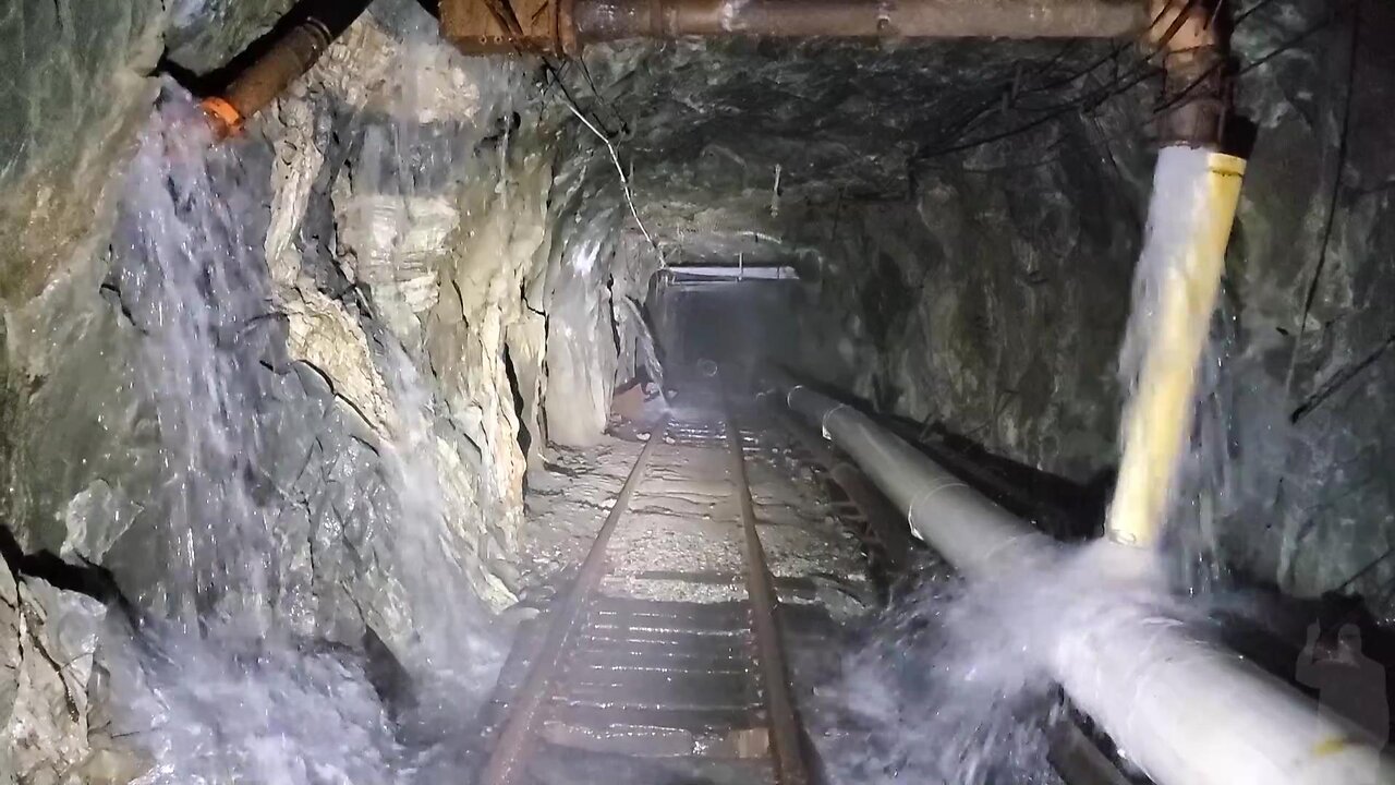 Snow Melt Flooding Into Abandoned Underground Mine