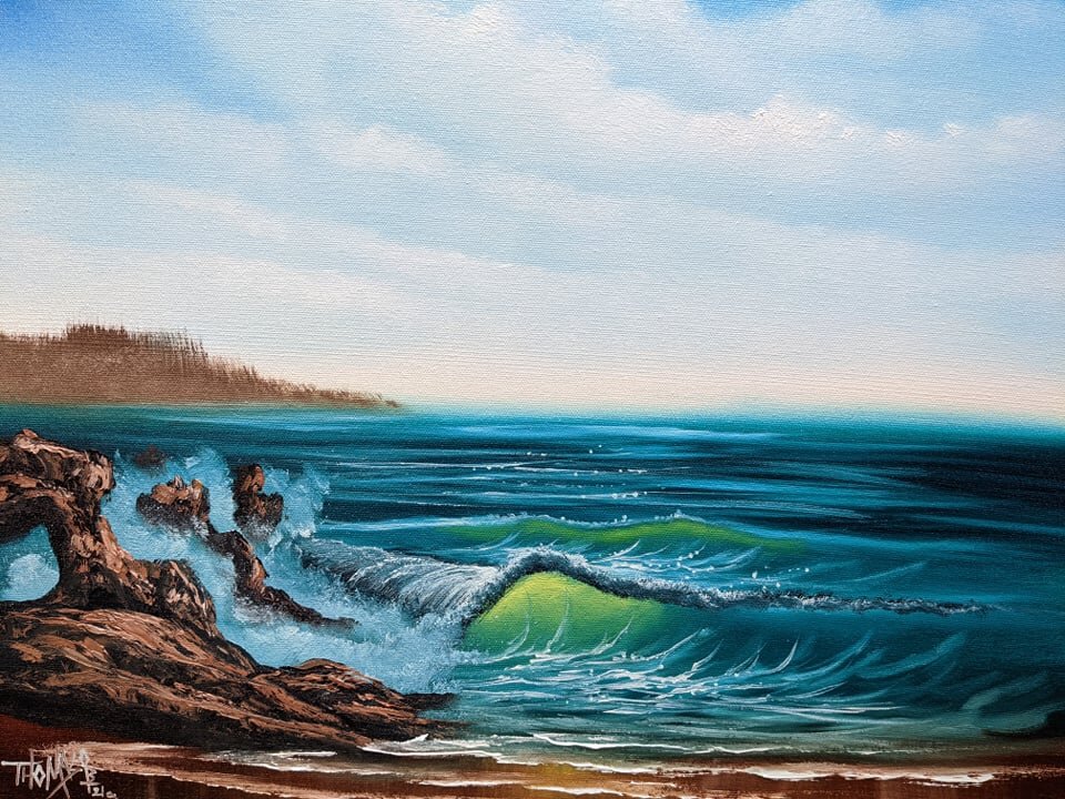 August Wave Painting With Magic Show se 7 ep 2