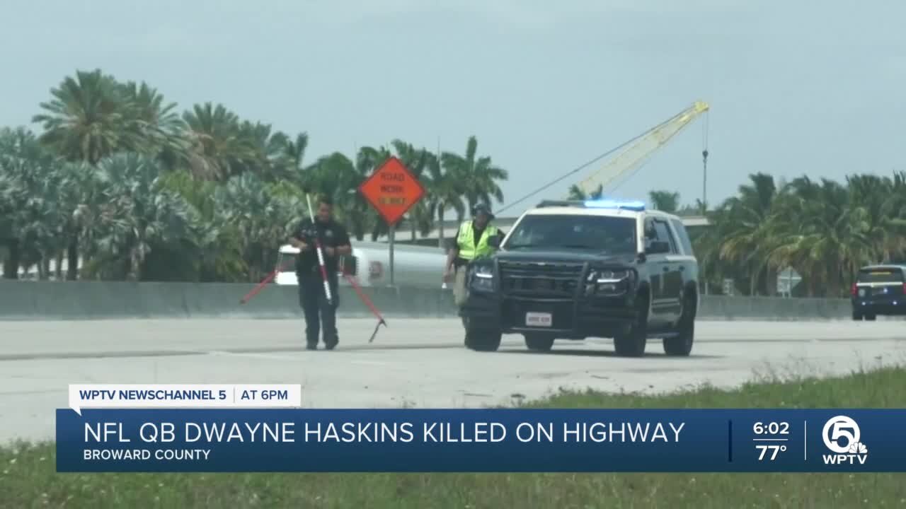 NFL quarterback Dwayne Haskins killed on I-595