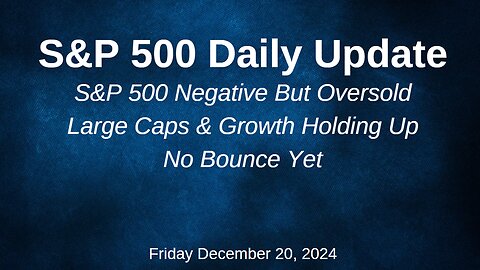 S&P 500 Daily Market Update Friday December 20, 2024