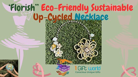 My ‘Florish’ Up-Cycled & Re-Cycled Necklace, a Masterpiece of Sustainability and Style #shorts
