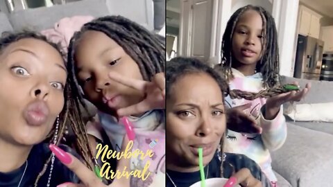 Eva Marcille's Daughter Marley Braids Mommy's Hair! 💁🏾‍♀️