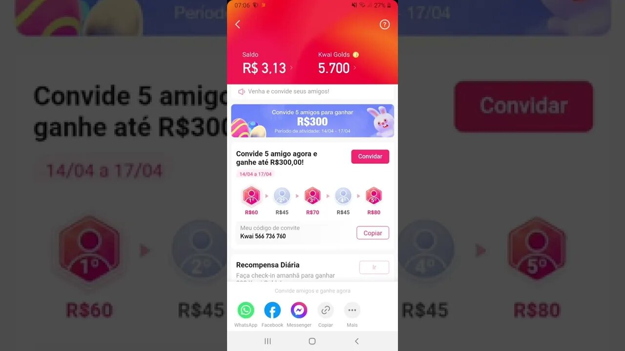 O KWAI TÁ PAGANDO 300 REAIS