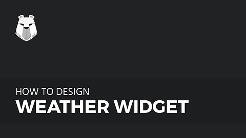 How to make Weather Widget in Adobe Photoshop