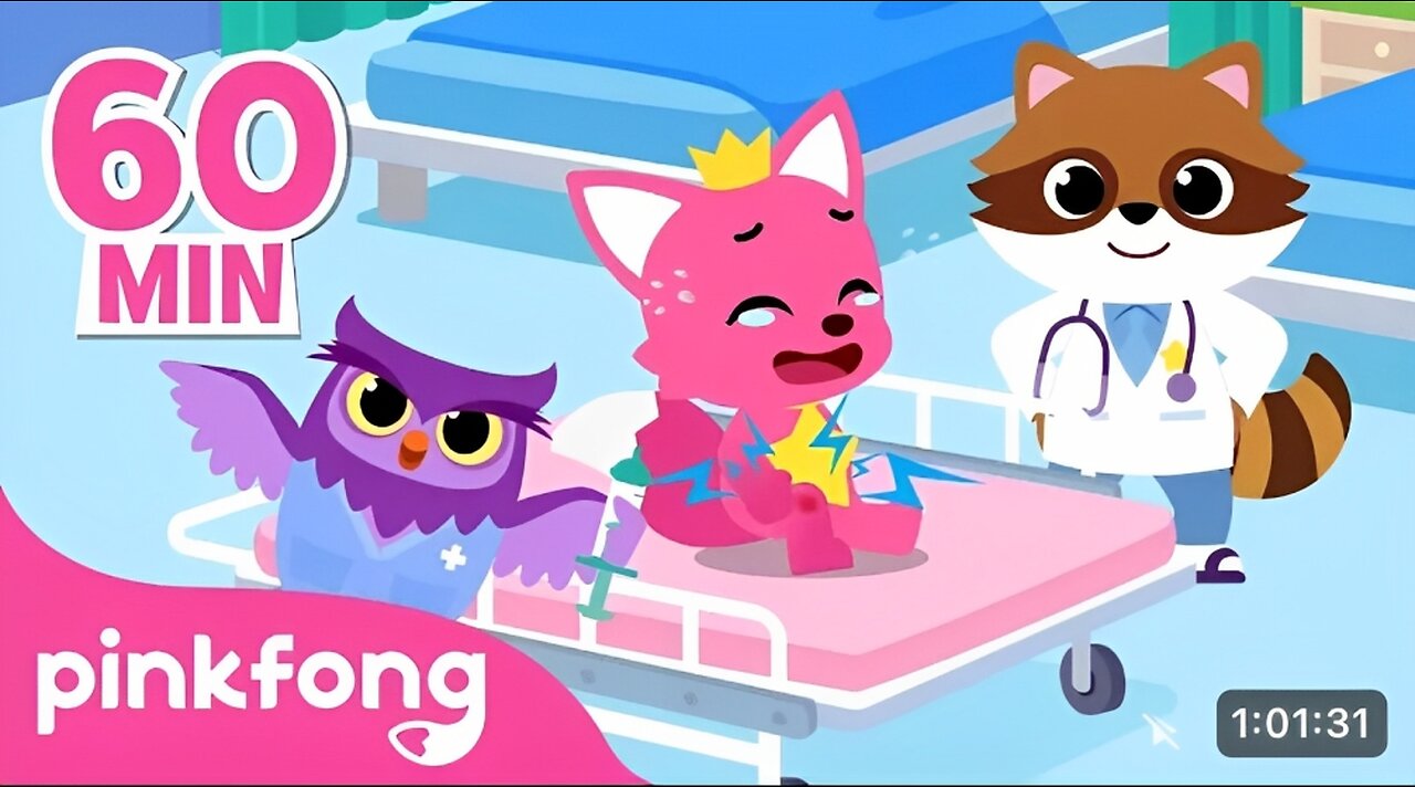 Pinkfong visits doctor|