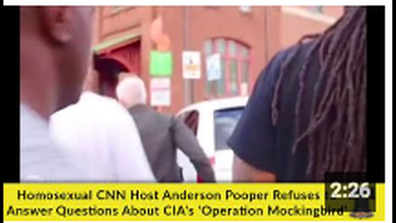 CNN Host Anderson Cooper Refuses to Answer Questions About CIA's 'Operation Mockingbird'