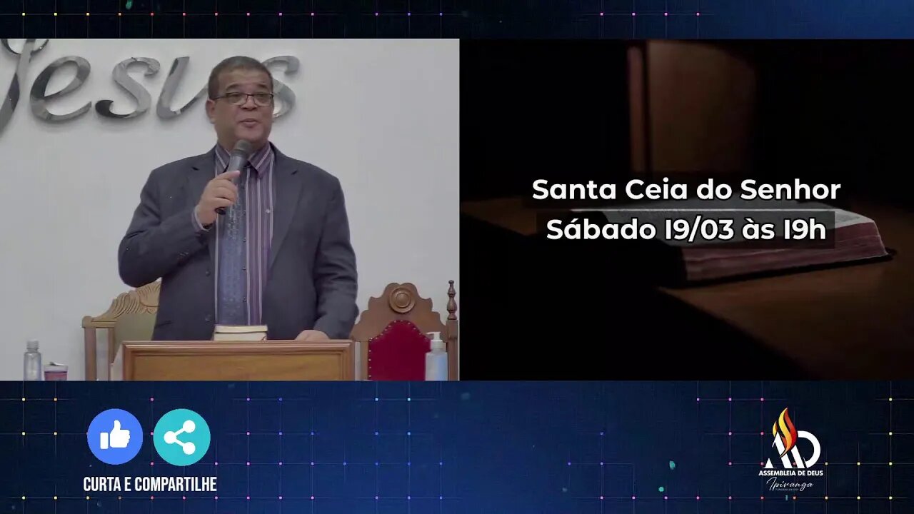 Culto de Ensino (16-03-22) - ADI Santo Amaro.