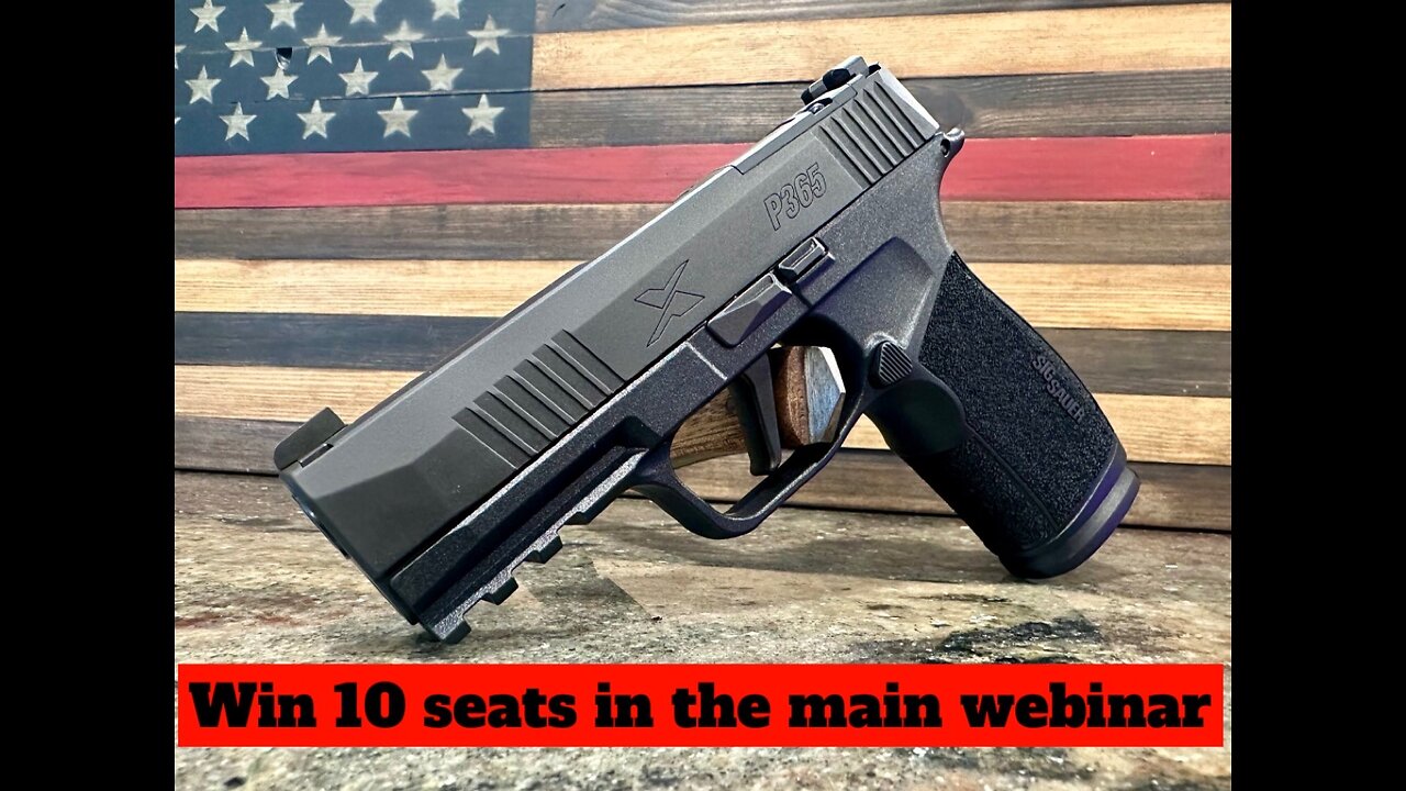 SIG SAUER P365 MACRO 9MM 3.7" 17RD, BLACK MINI #2 for 10 seats in the main webinar