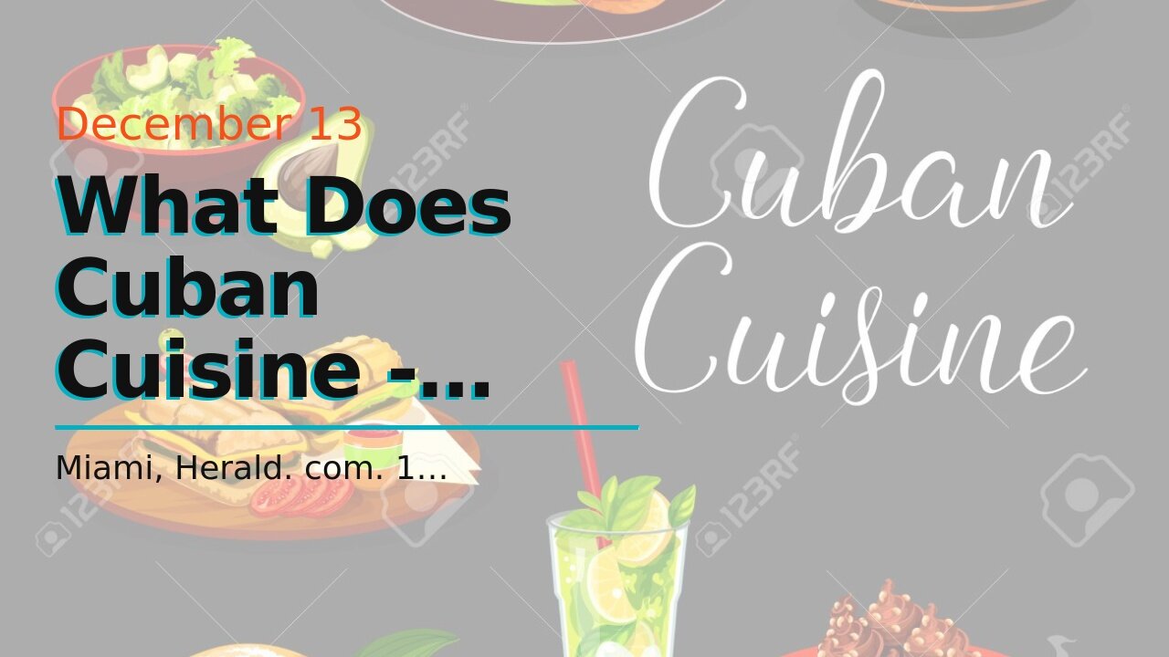 What Does Cuban Cuisine - Havana Rumba Do?