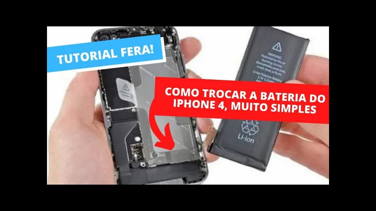 COMO TROCAR BATERIA IPHONE 4 GUIA COMPLETO!