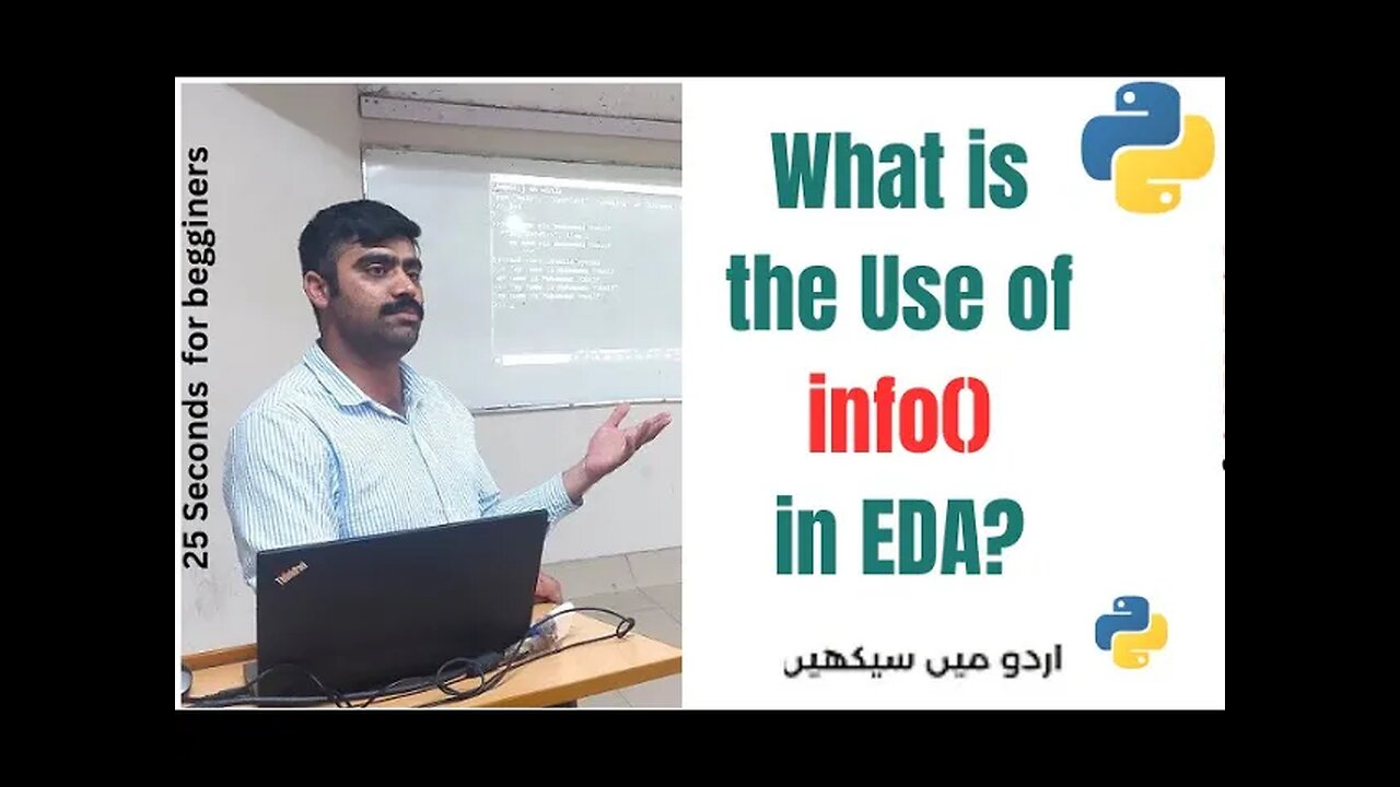 What is the use of info() in EDA? |Data frame info () | Removing Missing Values | EDA for Beginners