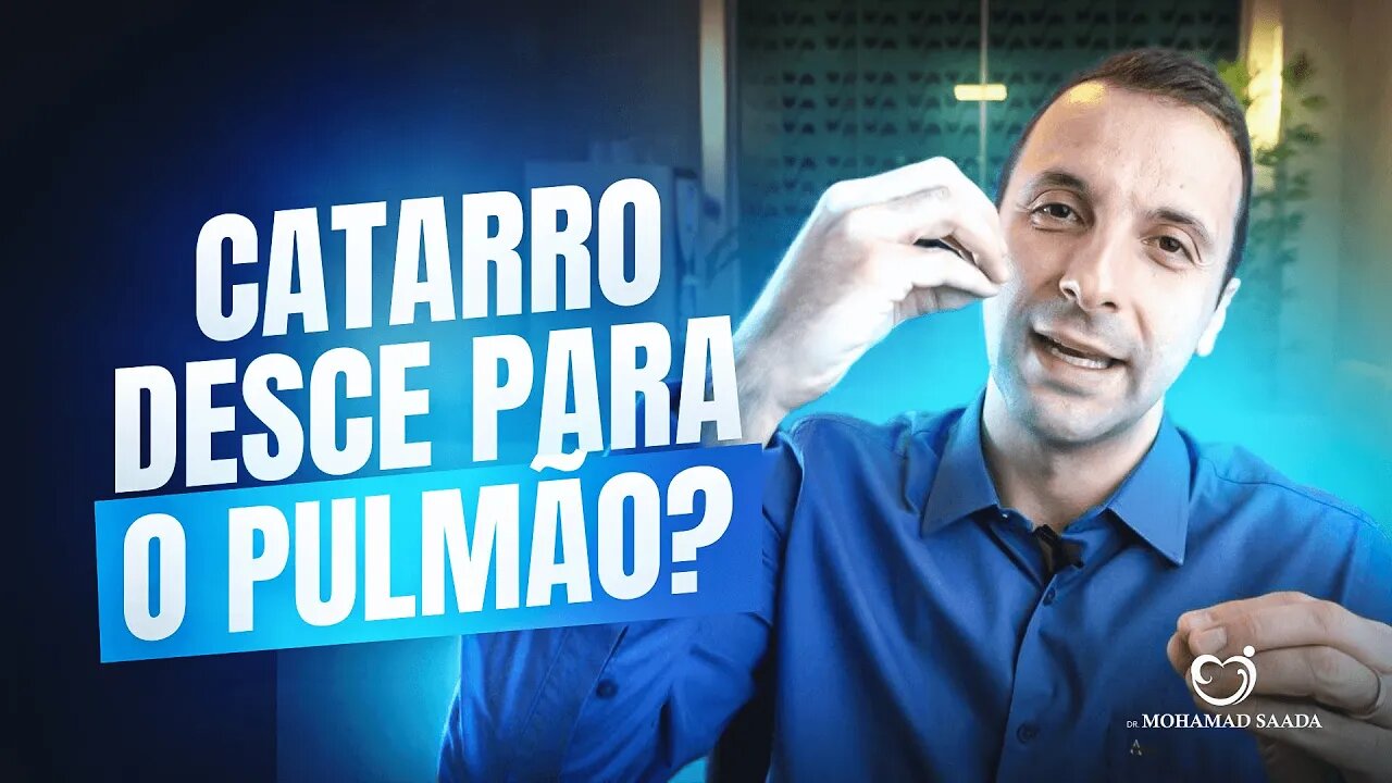 O CATARRO PODE DESCER PARA O PULMÃO E CAUSAR PNEUMONIA?