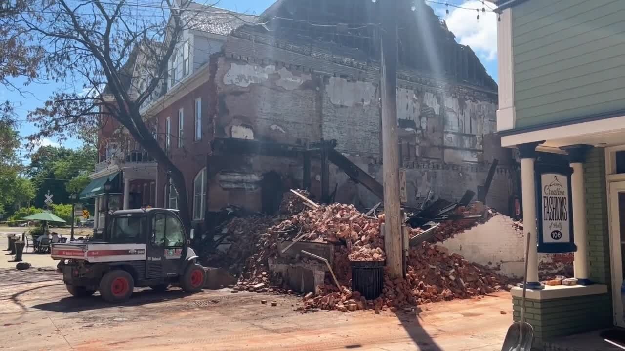 Cleanup after Holly fire