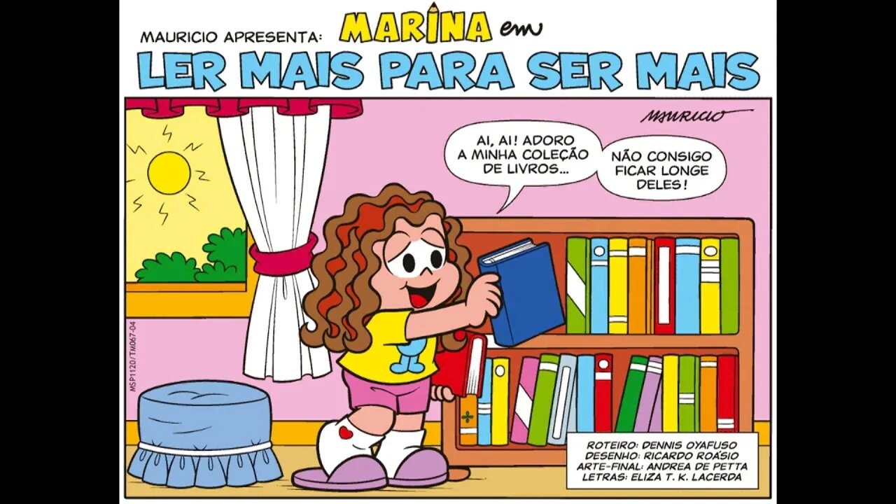 Marina em-Ler mais para ser mais | Gibis do Rapha 2