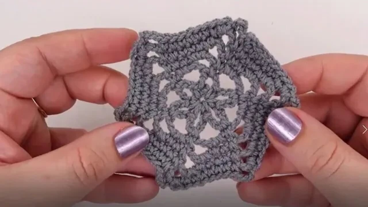 How to crochet Spiral Hexagon simple tutorial by marifu6a