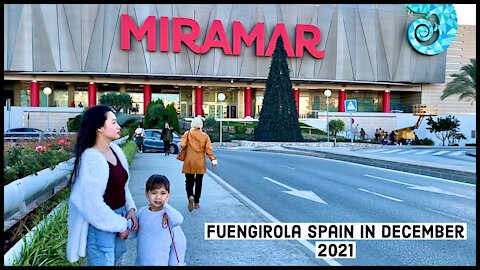 Miramar Shopping Centre Fuengirola Spain Walk in December 2021