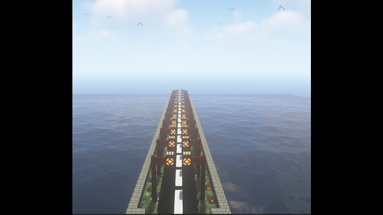 A bridge design in minecraft