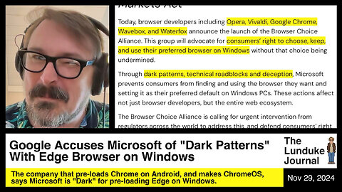 Google Accuses Microsoft of "Dark Patterns" with Edge Browser on Windows