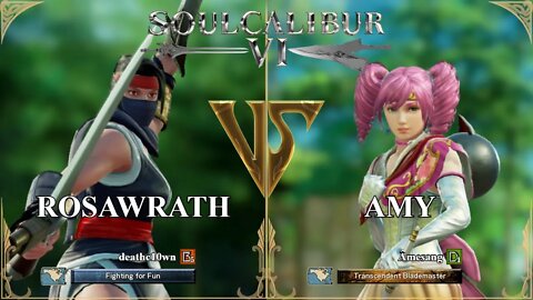 Rosawrath (deathc10wn) VS Amy (Âmesang) (SoulCalibur™ VI: Online)