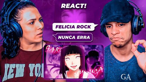 GAROTA HYUGA ( Rap da Hinata )| FELÍCIA ROCK [ Prod. 808 Ander ] | [ React Rap Nerd ] 🔥