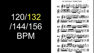 V S Safranek Complete [Method for Bugle] - Exercises from 041 to 045 (Double Tongue)