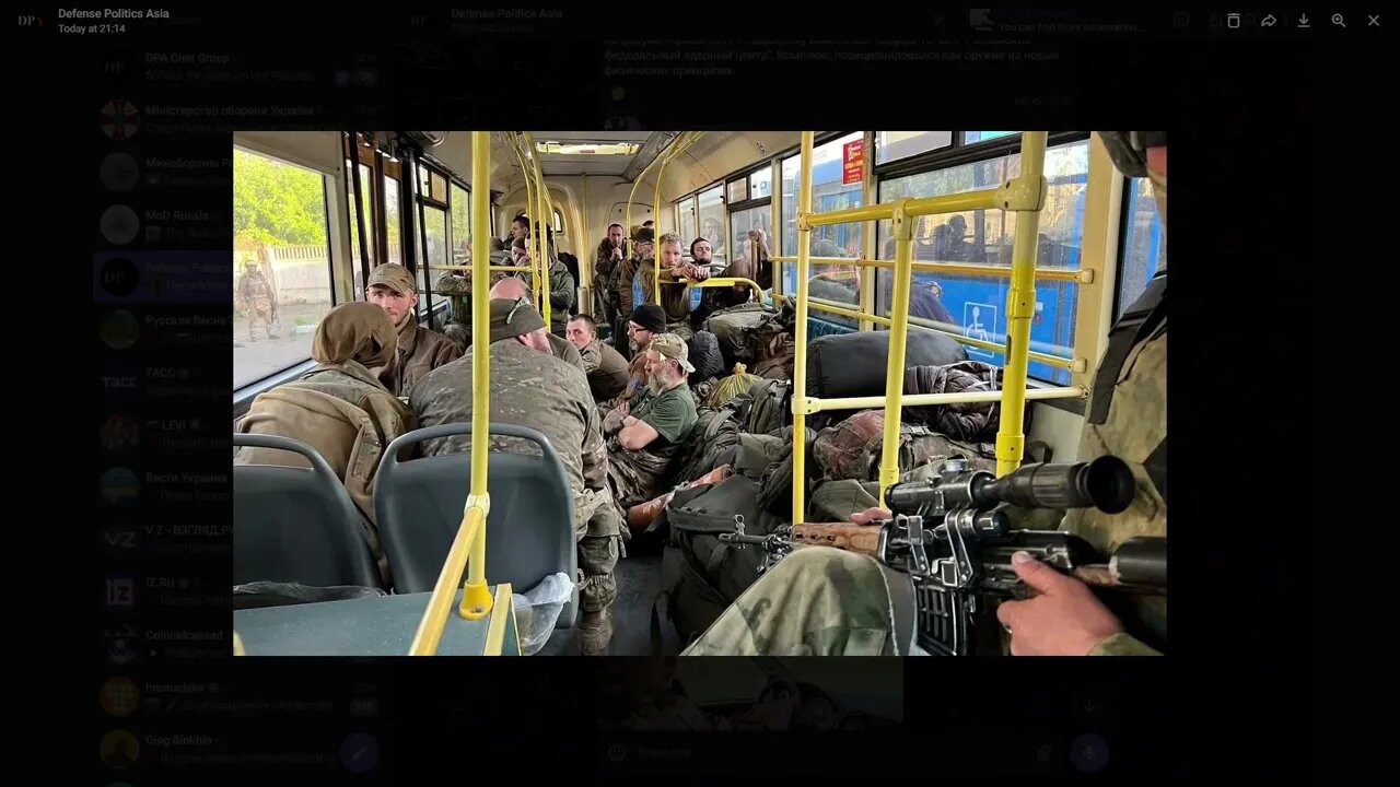 [ Mariupol ] Number of surrenders bloated to 959soldiers; mysterious prison truck convoy in Taganrog