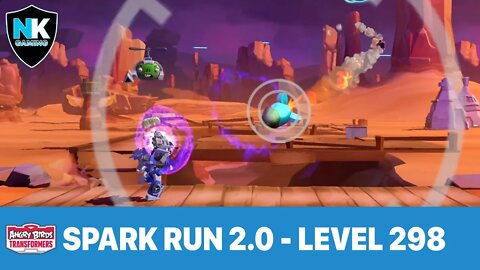 Angry Birds Transformers 2.0 - Spark Run 2.0 Series - Level 298 - Featuring Mirage