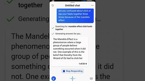 Discussions with Open AI about the Mandela Effect. #3 ("Click your heels") #mandelaeffect