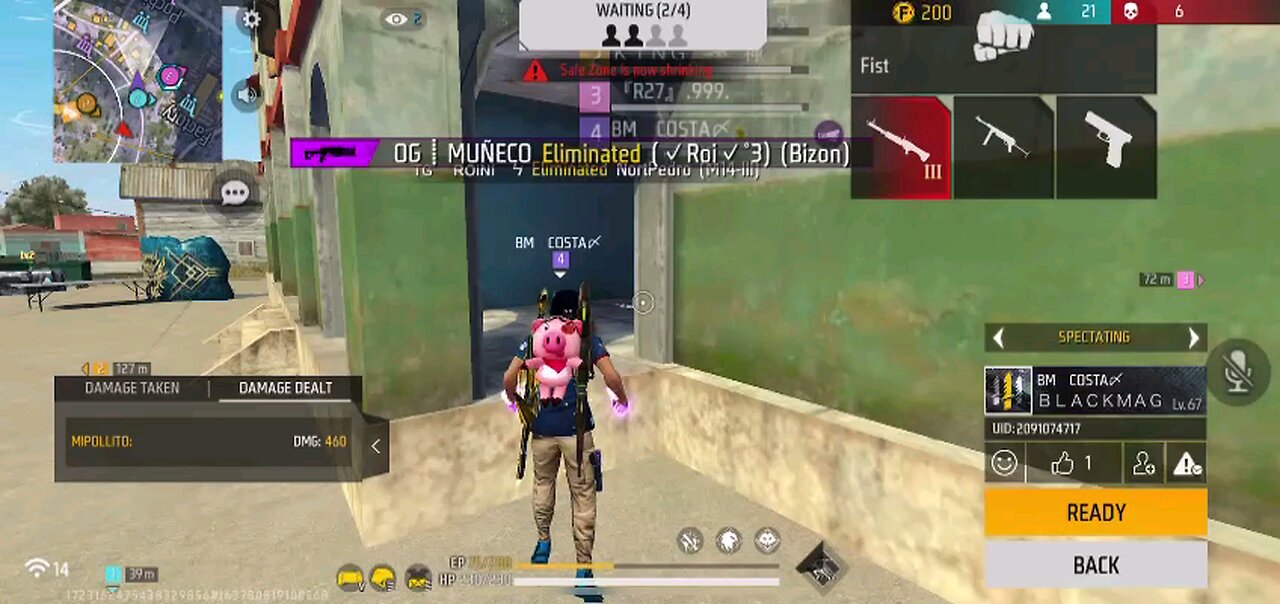 free Fire HACKER in BR rank