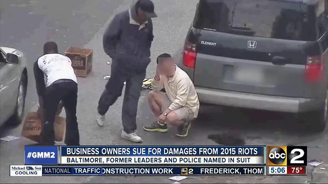 Business owners sue city for damages in 2015 riots