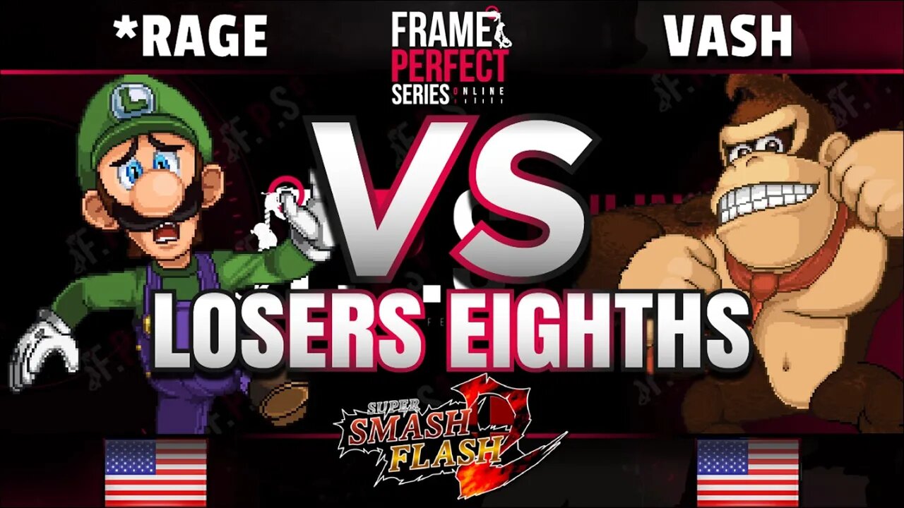FPS5 Online - *Rage (Luigi) vs. Vash (Donkey Kong) - Super Smash Flash 2 Losers Top 8