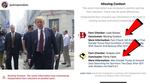 Donald Trump Ground Zero photo gets FACT CHECKED when there was NO REASON to and they get it WRONG!